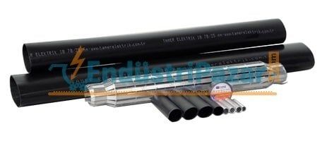4*10 KESİTLİ BAKIR İLETKENLER İÇİN ISI BÜZÜŞMELİ KABLO EK MUFU 0,6-1kV ZS1 410 TAMER