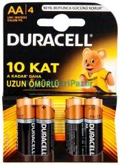 AA ALKALİN KALEM PİL 4` LÜ PAKET DURACELL