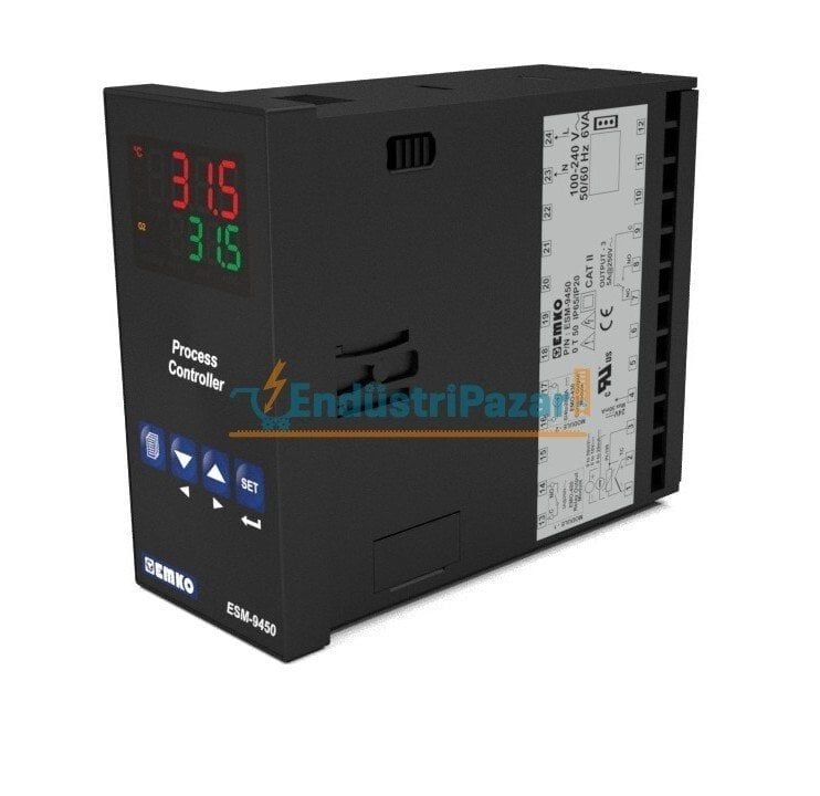 ESM-9450.1.20.1.1/00.00/0.0.0.0 Üniversal Girişli PID Smart I/O Modül Sistemli Proses Kontrol Cihazı 100..240Vac RS-232 EMKO