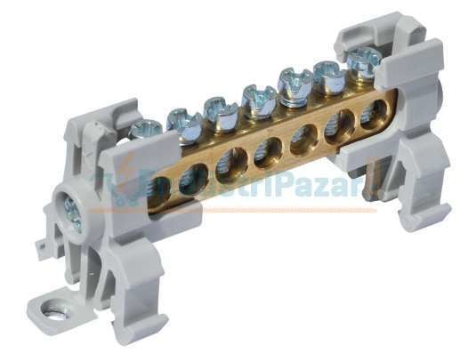 2/20 22 DELİKLİ 1 KUTUPLU DAĞITICI ÜNİTE (7*12mm Kesit) 160 AMPER 1080010 ONKA-2060