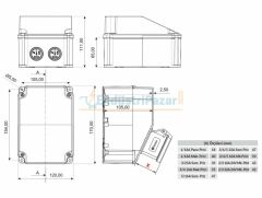 Ön 1 Adet 4*16A 380V Makine Prizi IP44 BD7-2112-0000 ABS Gövde Mini Kombinasyon BEMİS