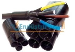 4*2,5 KABLO KESİTLİ BAKIR İLETKENLER İÇİN PABUÇSUZ ISI BÜZÜŞMELİ KABLO BAŞLIĞI 0,6-1kV IBBX1 4205 TAMER