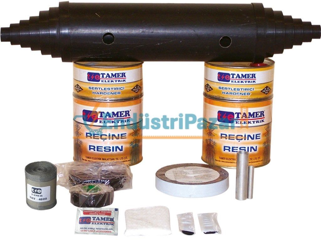 1*240+25 KESİTLİ BAKIR İLETKENLER İÇİN REÇİNELİ KABLO EK MUFU 3,5-6kV E6 1240 TAMER