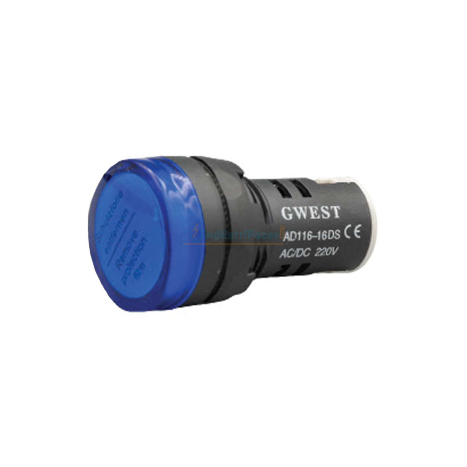 Ø22mm Ledli Sinyal Lambası Mavi 6604 22 - M GWEST