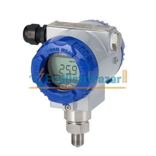 0-35 BAR PROGRAMLANABİLİR EX-PROOF (Ex d IIC T6 IP67) 4-20mA BASINÇ TRANSMİTTERİ PTF30-A6NB-F8 -MONTAJ BRAKETLİ- AUTONİCS