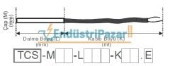 TCS-M06-L100-K1,5.J 100MM TÜP BOYU ÇAP 6MM 1,5 METRE SİLİKON KABLOLU STANDART BAYONET SONDA J TİPİ TERMOKUPL EMKO