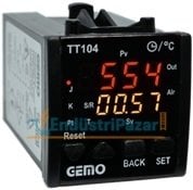 TT104A-24V-S DAHİLİ ZAMAN RÖLELİ SICAKLIK KONTROL CİHAZI GEMO