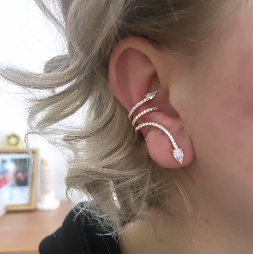 DAMLA YILAN KÜPE EARCUFF