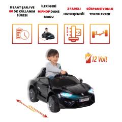Uj Toys Jagor Uzaktan Kumandalı Akülü Araba 12V-Siyah