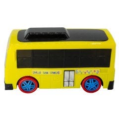 Uj Toys Sesli ve Işıklı Çarp Dön Sevimli Okul Otobüsü-Sarı