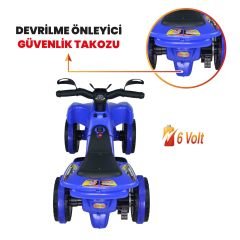 Uj Toys Uzaktan Kumandalı Akülü Atv 6V Ranger-Mavi