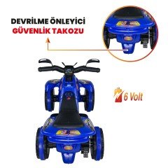 Uj Toys Uzaktan Kumandalı Akülü Atv 6V Safari-Mavi