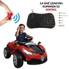 Uj Toys Thunder 12V Akülü Araba Kırmızı