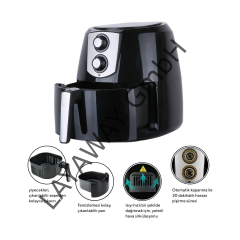 Kumtel Fastfryer XXL 8,5 LT ( Yağsız Fritöz Airfryer ) Haf-03