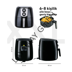 Kumtel Fastfryer XXL 8,5 LT ( Yağsız Fritöz Airfryer ) Haf-03