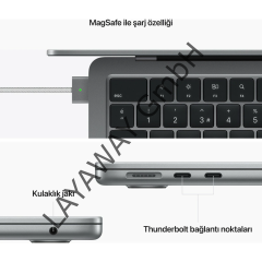 Apple MacBook Air M2 Çip 8GB 256GB SSD macOS 13''