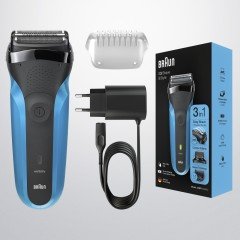 Braun 3 Serisi 310 BT BLU 3’ü 1 Arada Islak&Kuru Kullanım Kablosuz Tıraş Makinesi
