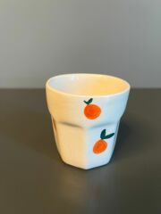 Portakal Desenli Tasarım  Kahve Bardağı