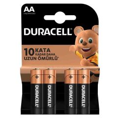 Duracell LR6 AA Alkalin Kalem Pil 4'lü Paket