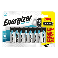 Energizer Alkalin Max Plus AA  Kalem Pil 8+4'lü Paket