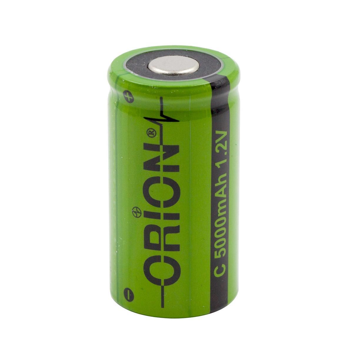 Orion 1.2V Ni-Mh C Orta Boy 5000mAh Şarj Edilebilir Pil