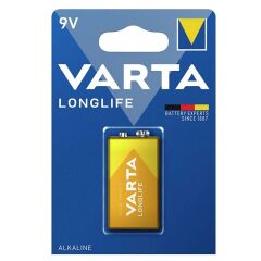 Varta 4122 Longlife Alkalin 9V Pil