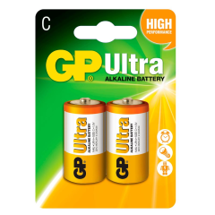 GP Ultra Alkalin C Orta Boy Pil 2'li Paket