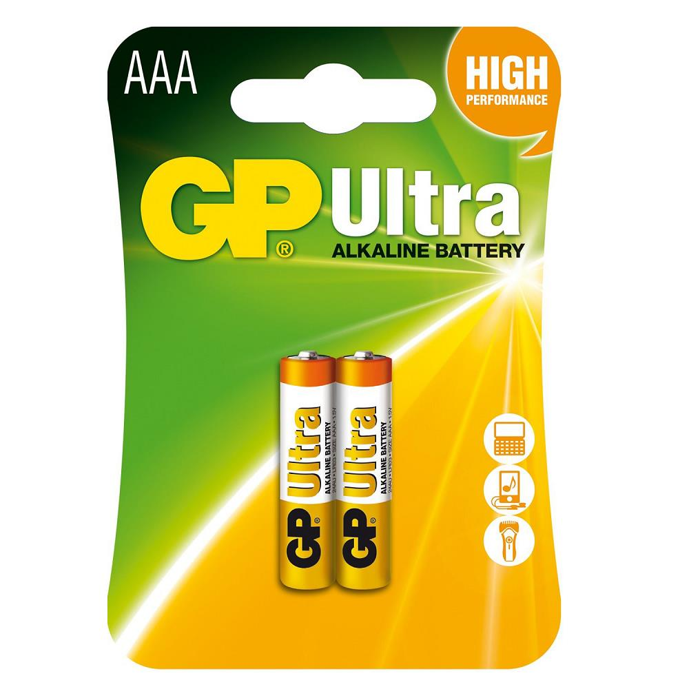 GP Ultra Alkalin AAA İnce Kalem Pil 2'li Paket