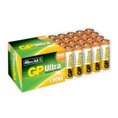 GP Ultra Alkalin AA Kalem Pil 40'lı Pvc Paket