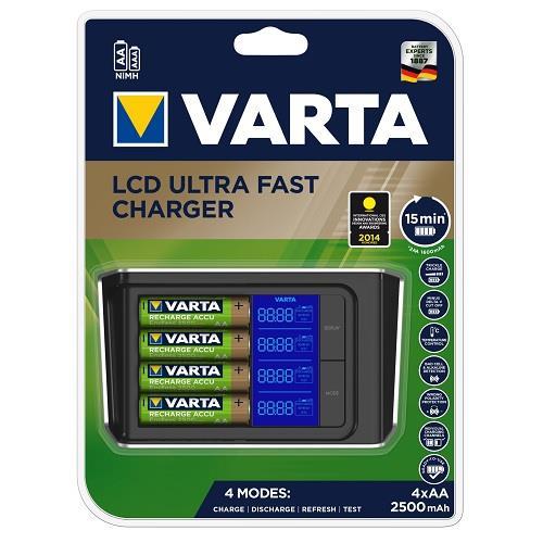 Varta 57675 Lcd Ultra Fast Pil Şarj Aleti - 4x AA 2500Mah
