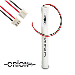 Orion 3.6V Ni-Cd AA 600mAh Şarj Edilebilir Kalem Pil - Uzun Kablo Konnektör