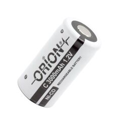 Orion 1.2V Ni-Cd C Orta Boy 3000mAh Şarj Edilebilir Pil