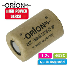 Orion 1.2V Ni-Cd 4/5SC 1500mAh Şarj Edilebilir Pil - HP