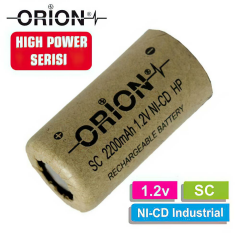 Orion 1.2V Ni-Cd SC 2200mAh Şarj Edilebilir Pil - HP