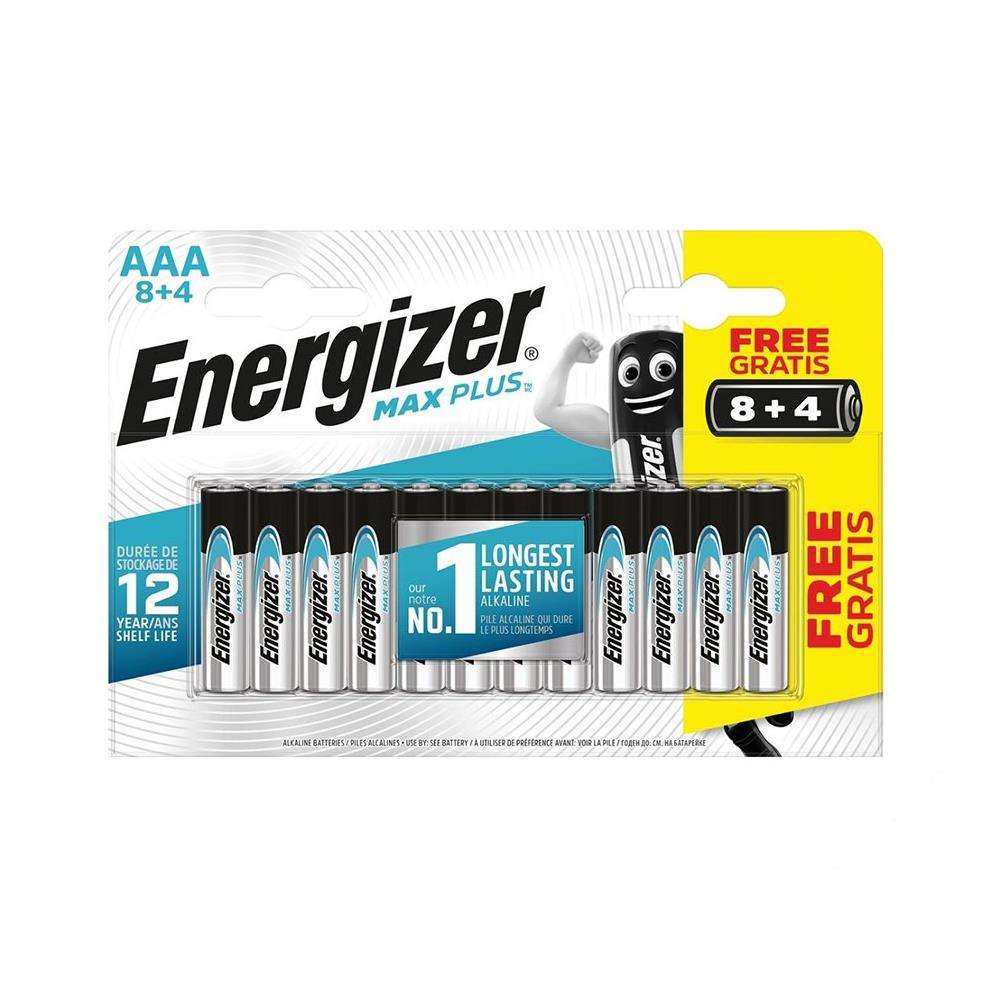 Energizer Alkalin Max Plus AAA Pil 8+4'lü Paket