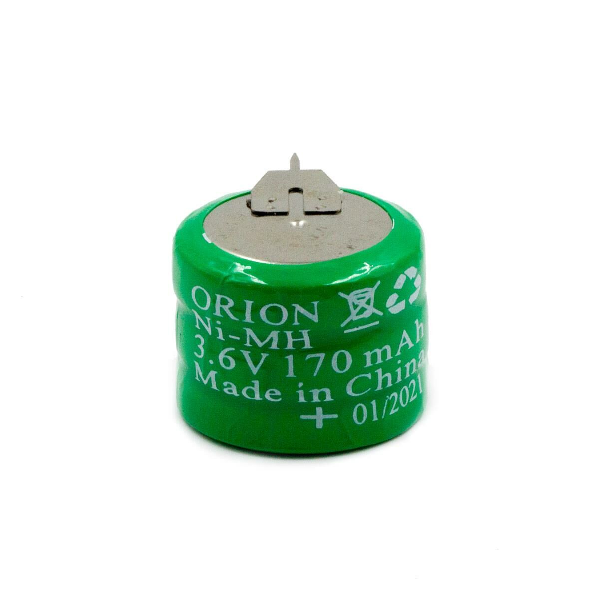 ORION 3.6V 170mAh 3 Pinli Ni-Mh Şarjlı Buton Pil