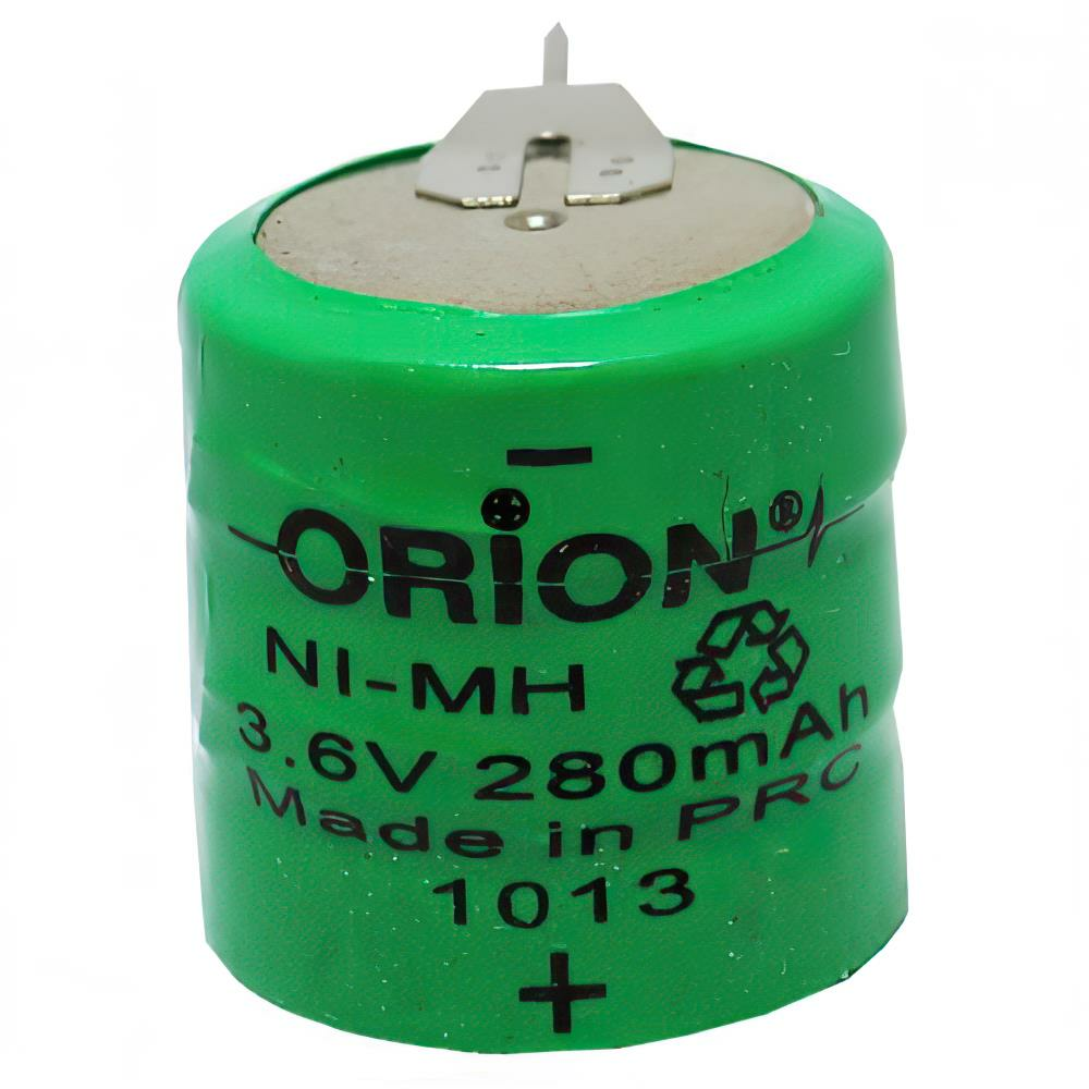 Orion 3.6V 280mAh Ni-Mh Şarj Edilebilir Buton Pil - 3 Bacaklı