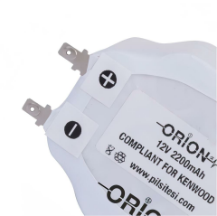 Kenwood Uyumlu Orion 12v 2200mAh Şarjlı Süpürge Pili