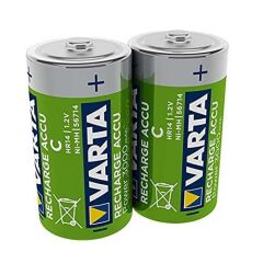 Varta 56714 Power 3000mAh C Şarj Edilebilir Orta Boy Pil 2'li Paket