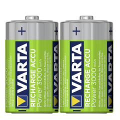 Varta 56720 Power 3000mAh D Şarj Edilebilir Büyük Pil 2'li Paket