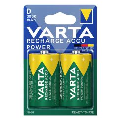 Varta 56720 Power 3000mAh D Şarj Edilebilir Büyük Pil 2'li Paket