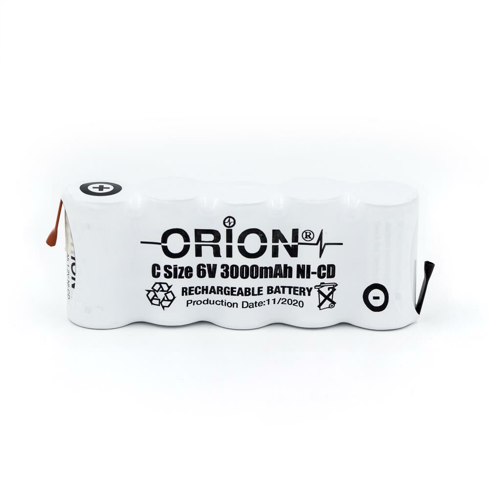 Orion 6V 3000mAh C Boy Ni-Cd Şarj Edilebilir Pil