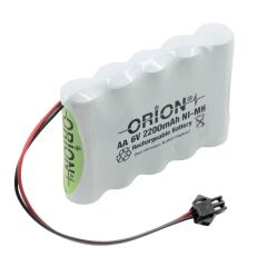 Orion AA 6V 2200mAh Kablo Ve Konnektörlü Şarjlı Pil