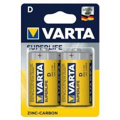 Varta Superlife Manganez Büyük Boy Pil 2'li Paket