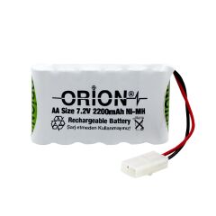 Orion AA 7.2V 2200mAh Tamiya Soketli Şarjlı Oyuncak Pili