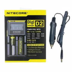 Nitecore D2 Şarj Aleti ve Araç Şarj Seti