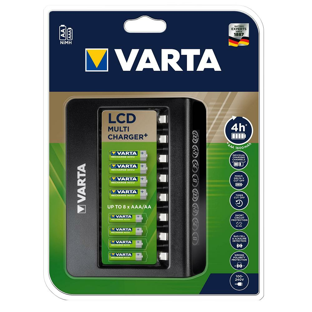 Varta 57681 LCD 8 Slotlu Pil Şarj Cihazı