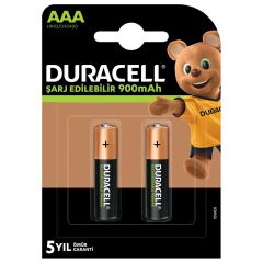 Duracell HR03 900mAh Şarj Edilebilir AAA İnce Kalem Pil 2'li Paket