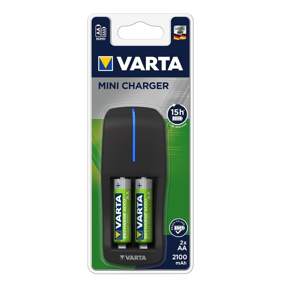 Varta 57646 Mini Pil Şarj Aleti - 2xAA 2100Mah