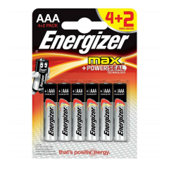 Energizer Alkalin Max AAA Kalem Pil 4+2'li Paket